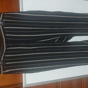 T tahari stripe black pants